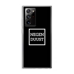 CaseCompany Negenduust black: Samsung Galaxy Note 20 Ultra / Note 20 Ultra 5G Transparant Hoesje