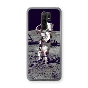 CaseCompany Spaceman: Xiaomi Redmi 9 Transparant Hoesje