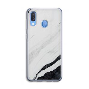 CaseCompany Elegante marmer: Samsung Galaxy A40 Transparant Hoesje