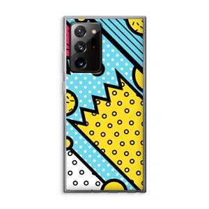 CaseCompany Pop Art #1: Samsung Galaxy Note 20 Ultra / Note 20 Ultra 5G Transparant Hoesje