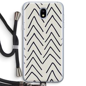 CaseCompany Marrakech Arrows: Samsung Galaxy J5 (2017) Transparant Hoesje met koord