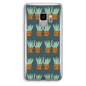 CaseCompany Sansevieria: Samsung Galaxy S9 Transparant Hoesje