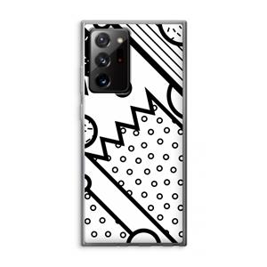 CaseCompany Pop Art #4: Samsung Galaxy Note 20 Ultra / Note 20 Ultra 5G Transparant Hoesje