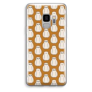 CaseCompany Uilen: Samsung Galaxy S9 Transparant Hoesje