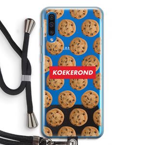 CaseCompany Koekerond: Samsung Galaxy A50 Transparant Hoesje met koord