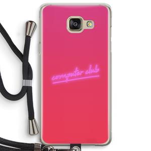 CaseCompany Vice Glow: Samsung Galaxy A5 (2016) Transparant Hoesje met koord