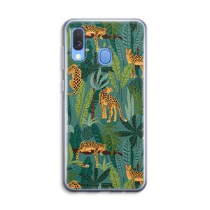 CaseCompany Luipaard 2: Samsung Galaxy A40 Transparant Hoesje