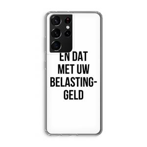 CaseCompany Belastinggeld: Samsung Galaxy S21 Ultra Transparant Hoesje