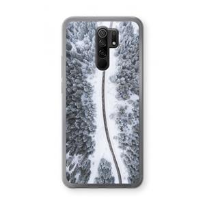 CaseCompany Snøfall: Xiaomi Redmi 9 Transparant Hoesje