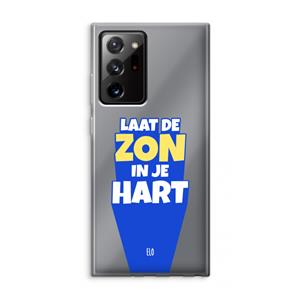 CaseCompany Laat de zon in je hart: Samsung Galaxy Note 20 Ultra / Note 20 Ultra 5G Transparant Hoesje