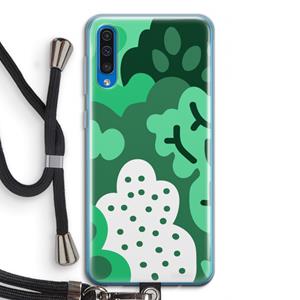 CaseCompany Bushes: Samsung Galaxy A50 Transparant Hoesje met koord