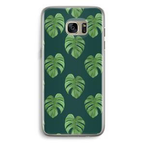 CaseCompany Monstera leaves: Samsung Galaxy S7 Edge Transparant Hoesje