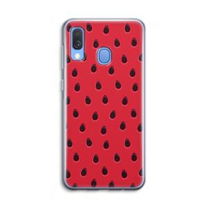 CaseCompany Watermelon: Samsung Galaxy A40 Transparant Hoesje