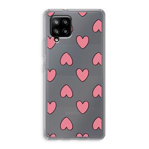 CaseCompany Ondersteboven verliefd: Samsung Galaxy A42 5G Transparant Hoesje
