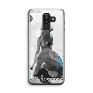 CaseCompany I will not feel a thing: Samsung Galaxy J8 (2018) Transparant Hoesje