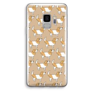 CaseCompany Doggy: Samsung Galaxy S9 Transparant Hoesje