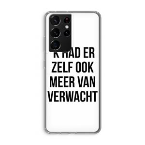 CaseCompany Meer verwacht: Samsung Galaxy S21 Ultra Transparant Hoesje