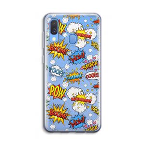 CaseCompany Pow Smack: Samsung Galaxy A40 Transparant Hoesje