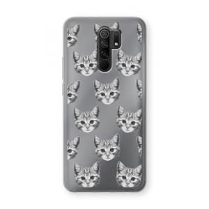 CaseCompany Kitten: Xiaomi Redmi 9 Transparant Hoesje