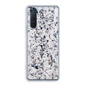 CaseCompany Gespikkelde marmer: Sony Xperia 5 II Transparant Hoesje