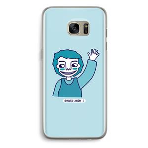 CaseCompany Zwaai: Samsung Galaxy S7 Edge Transparant Hoesje