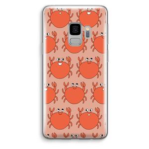 CaseCompany Krab: Samsung Galaxy S9 Transparant Hoesje