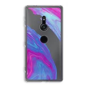 CaseCompany Zweverige regenboog: Sony Xperia XZ2 Transparant Hoesje