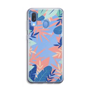 CaseCompany Tropisch: Samsung Galaxy A40 Transparant Hoesje