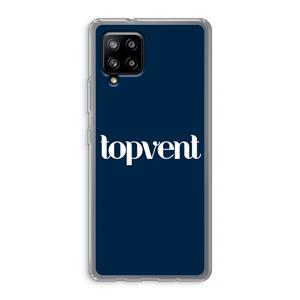 CaseCompany Topvent Navy: Samsung Galaxy A42 5G Transparant Hoesje