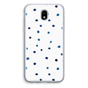 CaseCompany Blauwe stippen: Samsung Galaxy J5 (2017) Transparant Hoesje