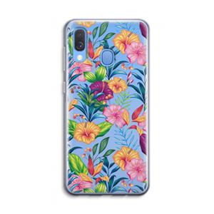 CaseCompany Tropisch 2: Samsung Galaxy A40 Transparant Hoesje