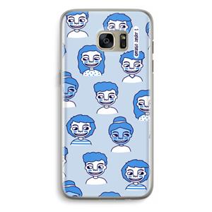 CaseCompany Gezichtjes: Samsung Galaxy S7 Edge Transparant Hoesje