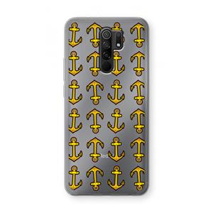 CaseCompany Musketon Anchor: Xiaomi Redmi 9 Transparant Hoesje