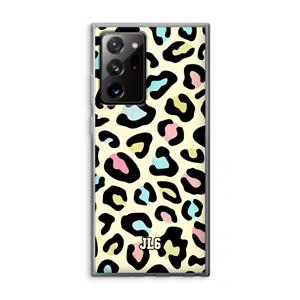 CaseCompany Leopard pattern: Samsung Galaxy Note 20 Ultra / Note 20 Ultra 5G Transparant Hoesje