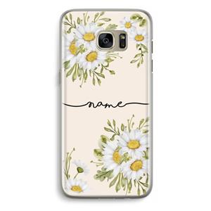 CaseCompany Daisies: Samsung Galaxy S7 Edge Transparant Hoesje
