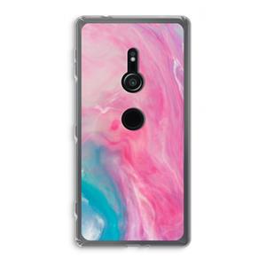 CaseCompany Roze explosie: Sony Xperia XZ2 Transparant Hoesje