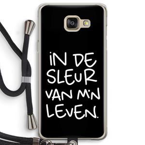 CaseCompany De Sleur: Samsung Galaxy A5 (2016) Transparant Hoesje met koord