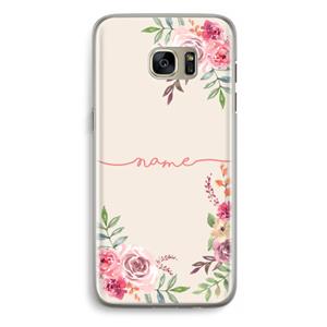 CaseCompany Rozen: Samsung Galaxy S7 Edge Transparant Hoesje