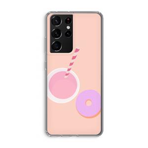 CaseCompany Donut: Samsung Galaxy S21 Ultra Transparant Hoesje