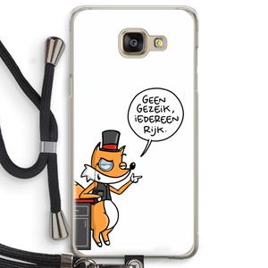 CaseCompany Geen Gezeik: Samsung Galaxy A5 (2016) Transparant Hoesje met koord