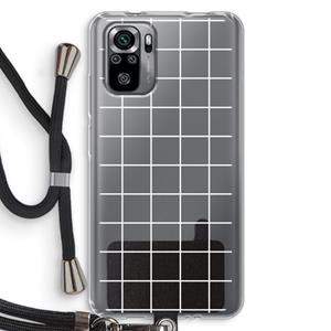 CaseCompany Rooster 2: Xiaomi Redmi Note 10S Transparant Hoesje met koord