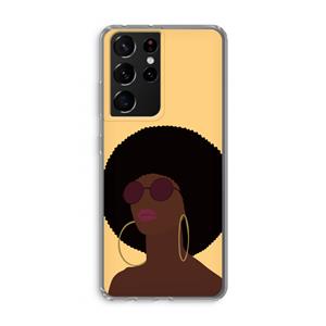 CaseCompany Golden hour: Samsung Galaxy S21 Ultra Transparant Hoesje