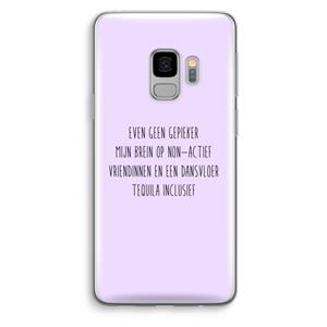 CaseCompany Tequila: Samsung Galaxy S9 Transparant Hoesje