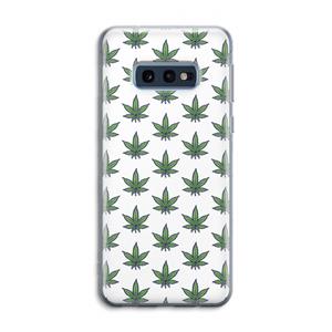CaseCompany Weed: Samsung Galaxy S10e Transparant Hoesje