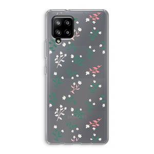 CaseCompany Small white flowers: Samsung Galaxy A42 5G Transparant Hoesje