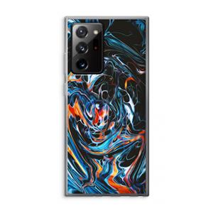 CaseCompany Black Unicorn: Samsung Galaxy Note 20 Ultra / Note 20 Ultra 5G Transparant Hoesje