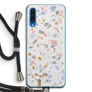 CaseCompany Terrazzo N°8: Samsung Galaxy A50 Transparant Hoesje met koord