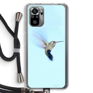CaseCompany Kolibri: Xiaomi Redmi Note 10S Transparant Hoesje met koord