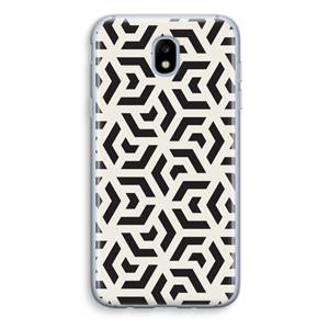 CaseCompany Crazy pattern: Samsung Galaxy J5 (2017) Transparant Hoesje