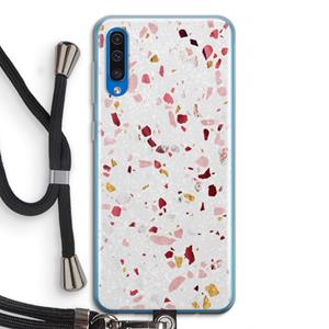 CaseCompany Terrazzo N°9: Samsung Galaxy A50 Transparant Hoesje met koord